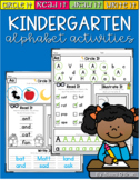 Kindergarten Alphabet Morning Work/Center Work