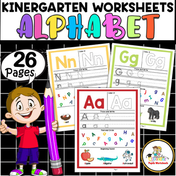 Kindergarten Alphabet Worksheets - Handwriting Practice Alphabet Worksheets