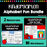 Alphabet Workbook and Coloring Worksheets Bundle