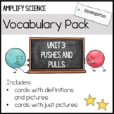Kindergarten: Amplify Science Vocabulary Pack UNIT 3