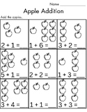 Kindergarten Apple Addition Illustration Counting Images M