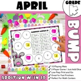 Kindergarten April BUMP Math Game - Add and Subtract w/in 10