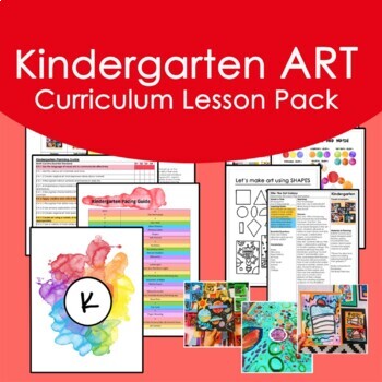 Preview of Kindergarten Art Curriculum Lesson Pack