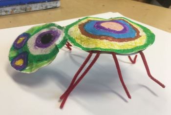 Preview of Kindergarten Art Lesson: Kandinsky Spiders