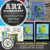 Kindergarten Art Lesson Pointillism Elementary Art Paintin