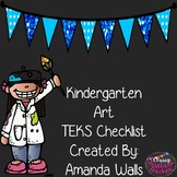 Kindergarten Art TEKS Checklist
