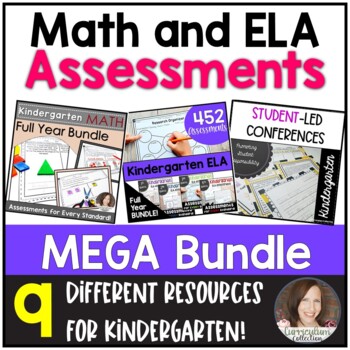 Preview of Kindergarten Assessments MEGA BUNDLE | Kindergarten Data Tracking