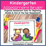 Kindergarten Assessment Data Binder
