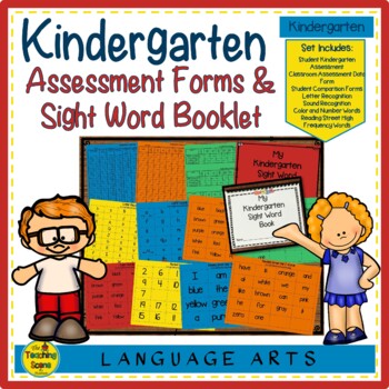 Preview of Kindergarten Assessment Forms and Sight Word Booklet