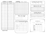 Kindergarten Assessment Quick Sheet