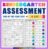Kindergarten Assessment Worksheets