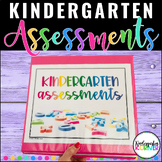 Kindergarten Assessments Binder BUNDLE -Math ELA Writing V