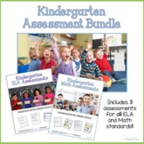 Kindergarten Assessments Math and ELA Bundle