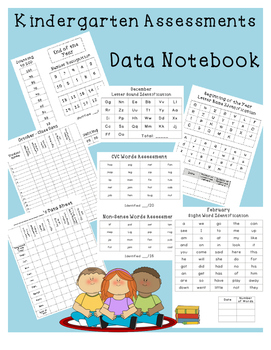 Preview of Kindergarten Assessments - Data Notebook