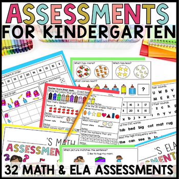 Preview of Kindergarten Assessments | End of Year Assessment | Kindergarten Review