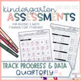 Kindergarten Assessments Track Data by Quarter