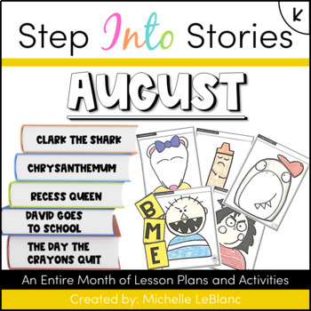 Preview of Kindergarten August Lesson Plans