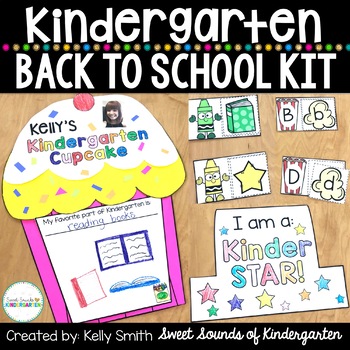 Preview of Kindergarten Back to School Activities and Crafts