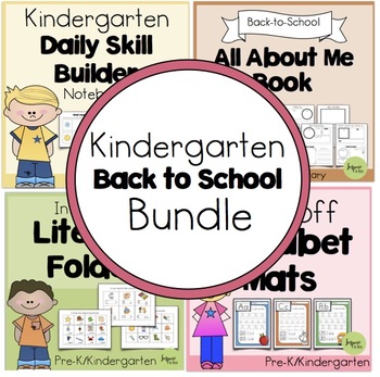 Preview of Kindergarten Back-to-School Bundle (Suitable for Distant Learning)