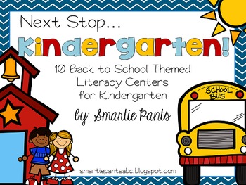 Preview of Back to School Literacy Centers for Kindergarten