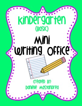 Preview of Kindergarten Mini Writing Office