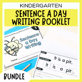 Kindergarten Beginning Writing Booklet Bundle | Sentence A Day