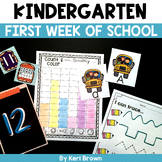 Kindergarten Beginning of the Year: First Day, Word Work, Centers