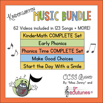 Preview of Kindergarten Music and Videos BUNDLE