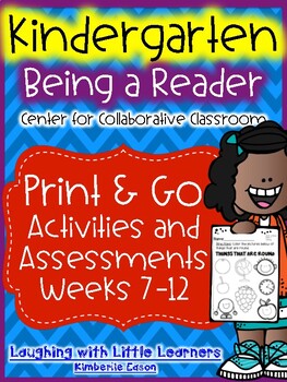 Preview of Center For Collaborative Classroom - Being a Reader - Weeks 7-12 - Activities