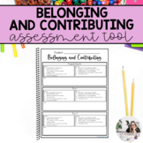 Kindergarten Belonging and Contributing Checklists | Asses