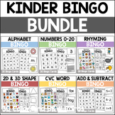 Kindergarten Bingo Activities BUNDLE | Kindergarten Skills Bingo