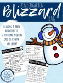 Kindergarten Blizzard Bag!  Paper/Pencil Packet to use on 