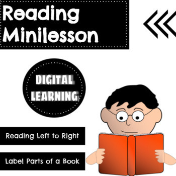 Preview of Kindergarten Book Handling Skills Lesson and Activity (Digital)