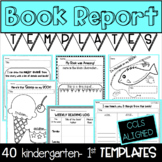 Kindergarten-First Grade Book Report-Response Templates