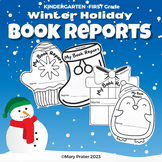 Book Reports Kindergarten Holidays Seasonal Interactive Pr