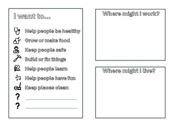 Preview of Kindergarten Book of Me - Printable, Foldable early career activity