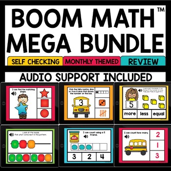 Preview of Kindergarten Boom Cards BUNDLE