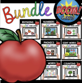 Kindergarten Boom Cards™ September BUNDLE - Apples Back to