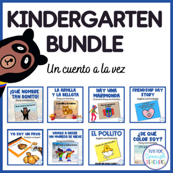 Preview of Kindergarten Bundle - Early Elementary Spanish Curriculum