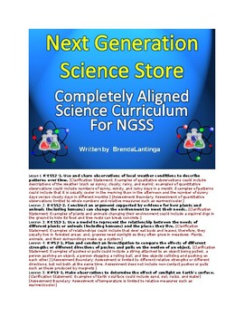 Preview of Kindergarten Bundled Science NGSS Aligned
