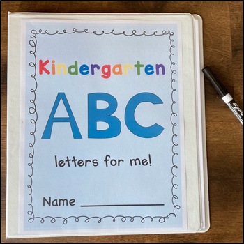 Kindergarten Busy Binder- Letters by KarrasKids | TPT