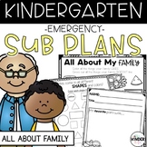 Kindergarten September Sub Plans Family | Back to School E
