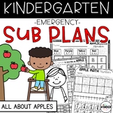 September Apples Kindergarten Sub Plans | Back to School S