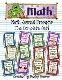 Kindergarten C.C. Math Journal Prompts- the Complete Set