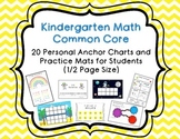 Kindergarten CC Math Personal Anchor Charts & Activity Mats