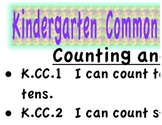Kindergarten CCLS Posters Part 1