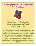Kindergarten CCSS Math Resource for Families