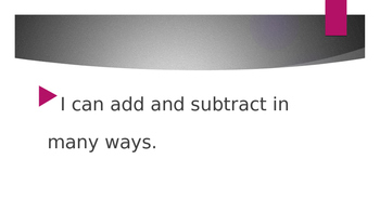 Preview of Kindergarten CCSS Operations & Algebraic Thinking Standards in "I Can" stmnts