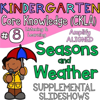 Preview of Kindergarten CKLA ALIGNED Knowledge #8 Seasons & Weather Supplemental Slideshows