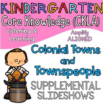 Preview of Kindergarten CKLA ALIGNED Knowledge Colonial Towns Supplemental Slideshows